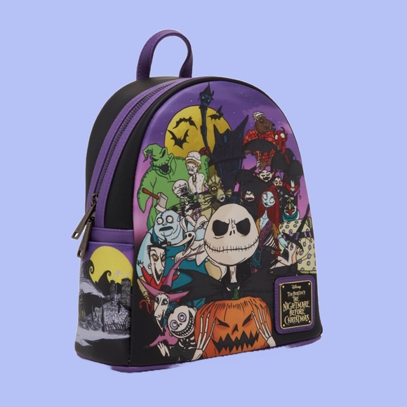 Loungefly Nightmare Before Christmas Characters Group Portrait Mini Bag & Wallet